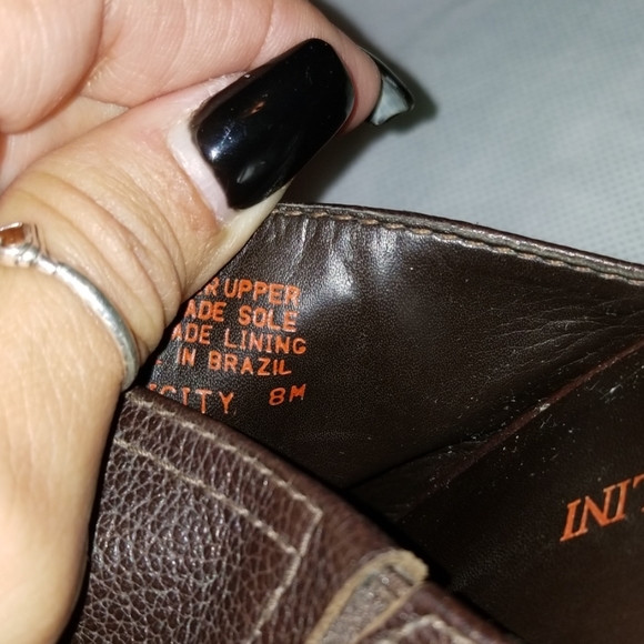 Enzo Angiolini Brown 3 1/2-4 in slip on mules - Picture 3 of 5